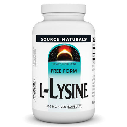 Source Naturals L-Lysine Free-Form 500mg (200 capsules)