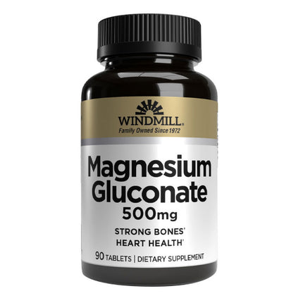 Windmill Magnesium Gluconate 500mg (90 tablets)