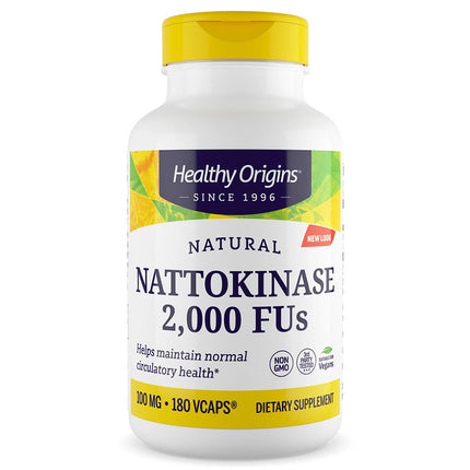 Healthy Origins Nattokinase 2,000 FUs 100mg (180 capsules)