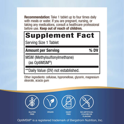 Nature's Way MSM 1000mg (200 tablets)