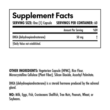 Olympian Labs DHEA 50mg (60 capsules)