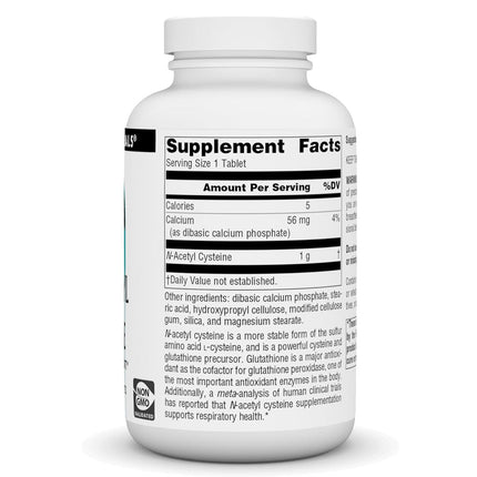 Source Naturals N-Acetyl-Cysteine 1000mg (180 tablets)