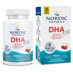 Nordic Naturals DHA Xtra - Strawberry (60 softgels)