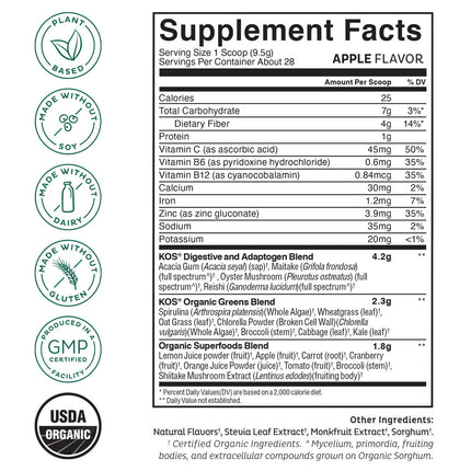 KOS Organic Superfood Greens (9.38 oz)