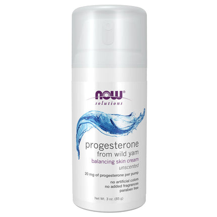 NOW Solutions Progesterone from Wild Yam Balancing Skin Creme (3 oz)