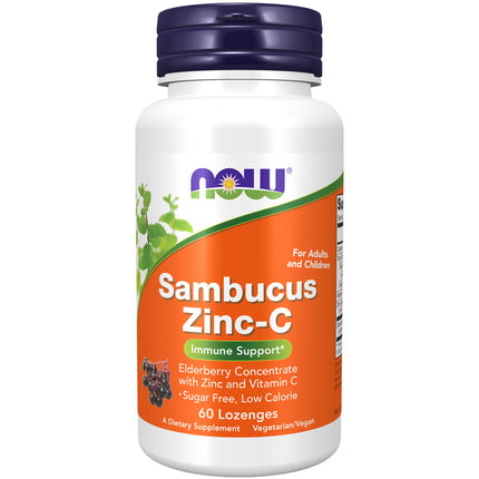 NOW Sambucus Zinc-C (60 lozenges)