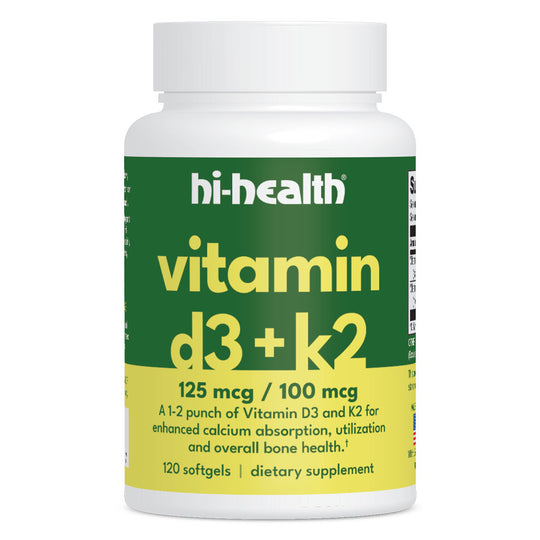 Hi-Health Vitamin D3+K2 (120 softgels)
