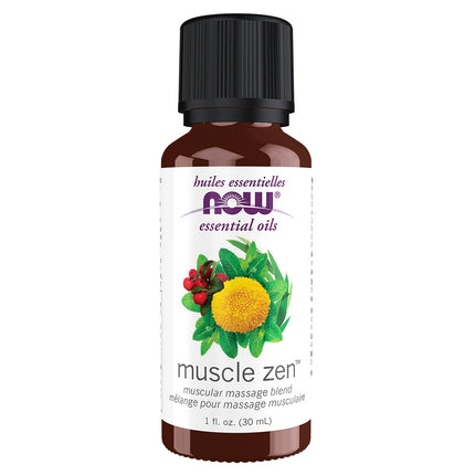 NOW Essential Oils Muscle Zen Oil Blend (1 fl oz)