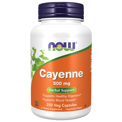 NOW Cayenne 500mg (250 veg capsules)