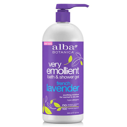 Alba Botanica Very Emollient Body Wash - French Lavender (32 fl oz)
