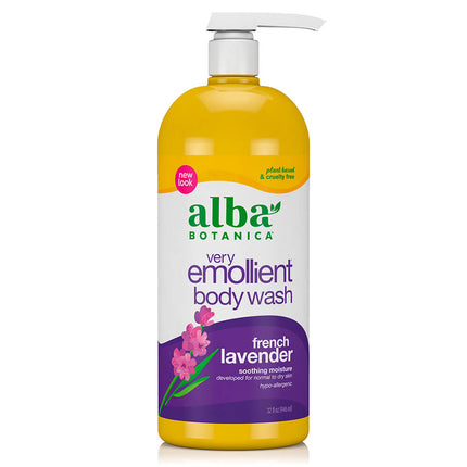 Alba Botanica Very Emollient Body Wash - French Lavender (32 fl oz)