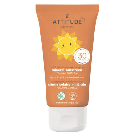 Attitude Baby & Kids Mineral Sunscreen SPF 30 - Vanilla Blossom (5.2 oz)