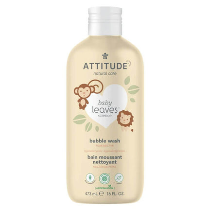 Attitude Baby Leaves Bubble Wash - Pear Nectar (16 fl oz)