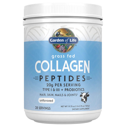 Garden of Life Grass Fed Collagen Peptides Powder (28 servings)