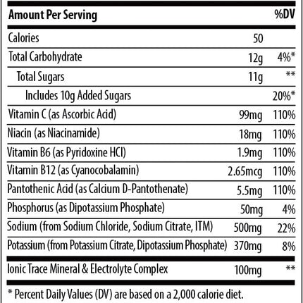 Trace Minerals Hydration I.V. Electrolyte Drink Paks - Raspberry Lemonade (16 packets)