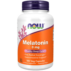 NOW Melatonin 3mg (180 veg capsules)