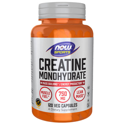 NOW Sports Creatine Monohydrate 750mg (120 veg capsules)