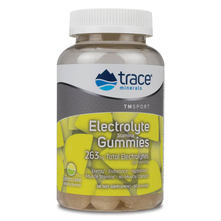 Trace Minerals Electrolyte Stamina Gummies - Lemon Lime (90 gummies)