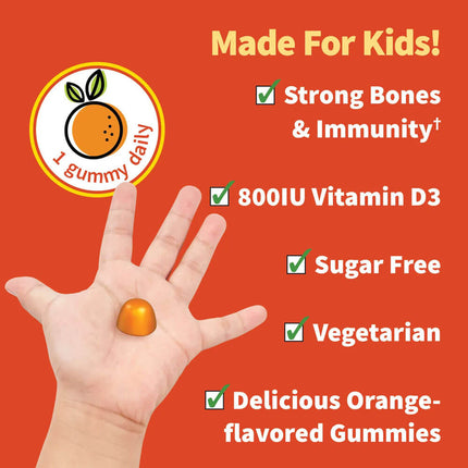 Garden of Life Kids Vitamin D3 Gummy - 20mcg, 800 IU (60 gummies)