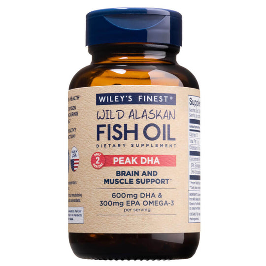 Wiley's Finest Wild Alaskan Fish Oil Peak DHA (180 softgels)