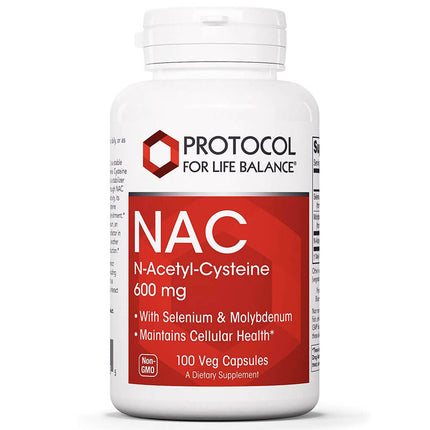 Protocol for Life Balance NAC N-Acetyl Cysteine 600mg (100 capsules)