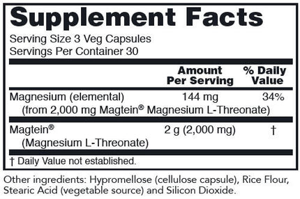 Protocol for Life Balance Magtein Magnesium L-Threonate (90 capsules)