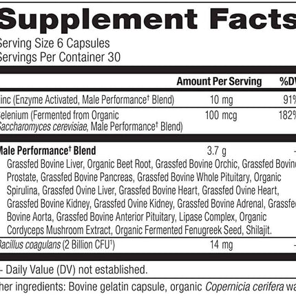 Ancient Nutrition Male Performance (180 capsules)