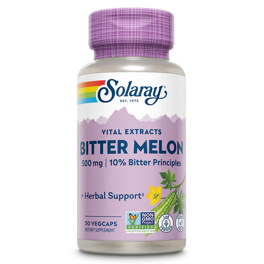 Solaray Bitter Melon Fruit Extract 10% 500mg (30 capsules)
