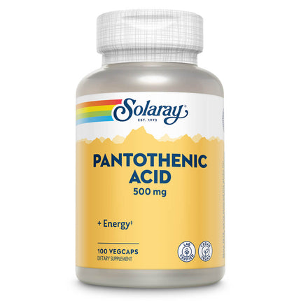 Solaray Pantothenic Acid 500mg (100 capsules)