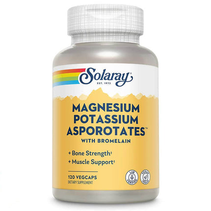 Solaray Magnesium Potassium Asporotates (120 capsules)