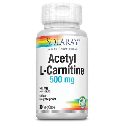 Solaray Acetyl L-Carnitine 500mg (30 capsules)