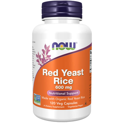 NOW Red Yeast Rice 600 mg (120 veg capsules)