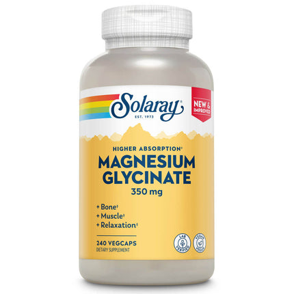Solaray Magnesium Glycinate 350mg (240 capsules)