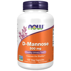NOW D-Mannose 500mg (120 veg capsules)