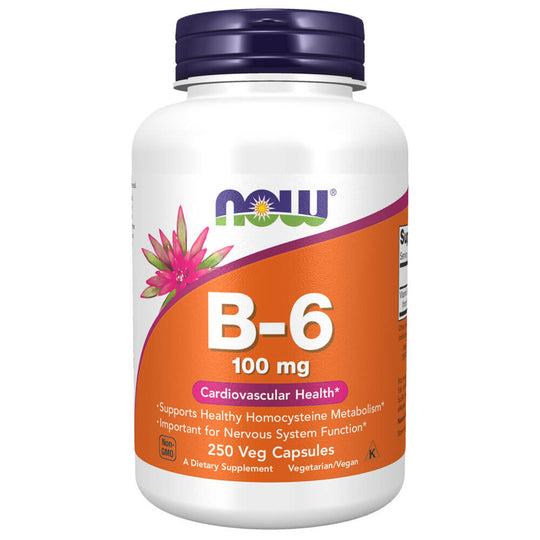 NOW B-6 100mg (250 capsules)