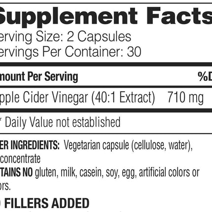 Enzymedica Apple Cider Vinegar (60 capsules)