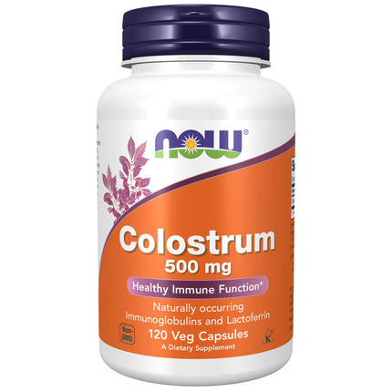 NOW Colostrum 500mg (120 veg capsules)