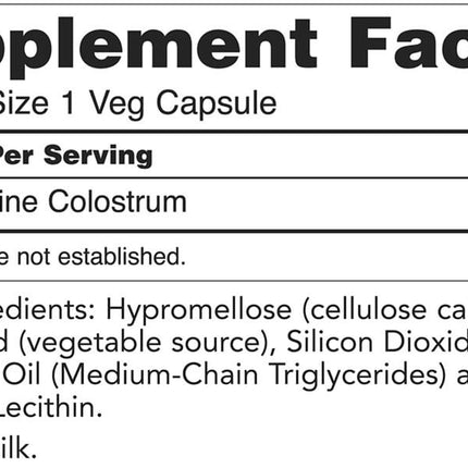 NOW Colostrum 500mg (120 veg capsules)