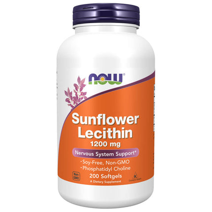 NOW Sunflower Lecithin 1200mg (200 softgels)