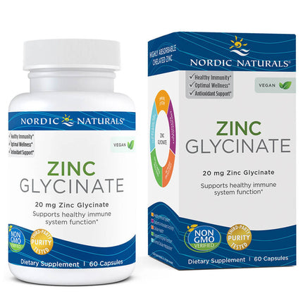 Nordic Naturals Zinc Glycinate (60 capsules)