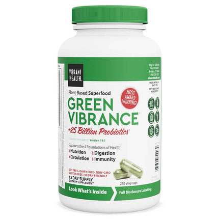 Vibrant Health Green Vibrance Plant-Based Superfood (240 capsules)