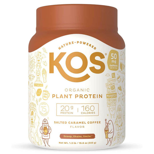 KOS Organic Plant Protein - Salted Caramel Coffee (1.2 lbs)