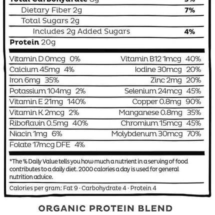 KOS Organic Plant Protein - Salted Caramel Coffee (1.2 lbs)