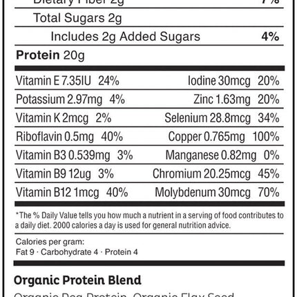 KOS Organic Plant Protein - Chocolate Chip Mint (1.3 lbs)