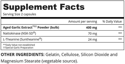Kyolic Aged Garlic - Blood Pressure Health Formula 109 (80 capsules)