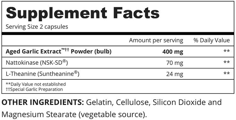 l carnitine garlic Kyolic Aged Garlic