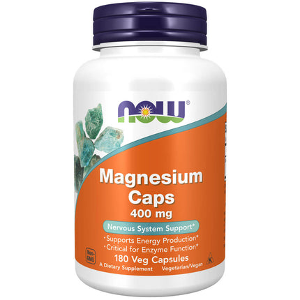 NOW Magnesium Caps 400mg (180 capsules)