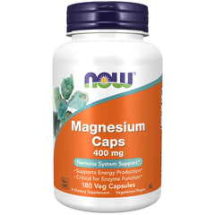 NOW Magnesium Caps 400mg (180 capsules)