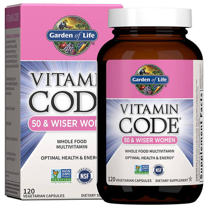 Garden of Life Vitamin Code 50 & Wiser Women (120 capsules)
