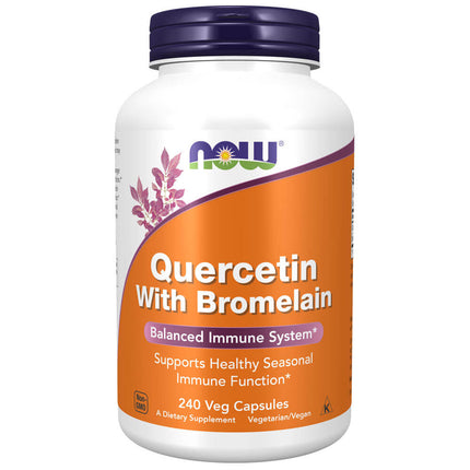 NOW Quercetin with Bromelain (240 veg capsules)